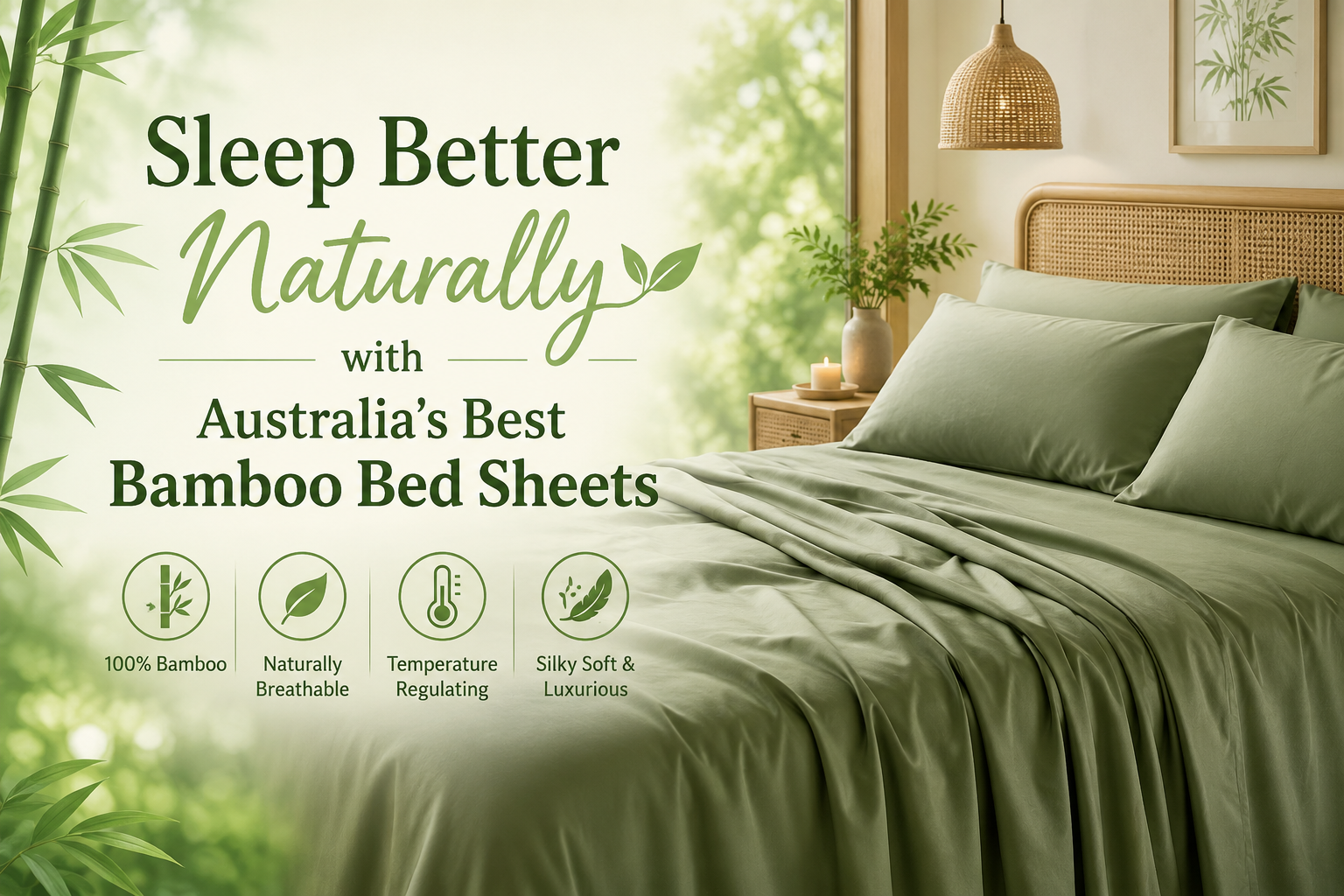 Sleep Better Naturally with Australia’s Best Bamboo Bed Sheets